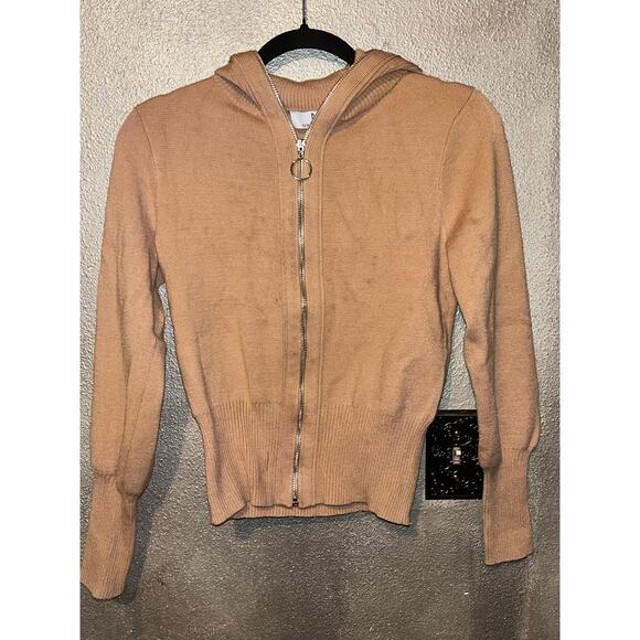 M Magaschoni Tan Zip Cardigan Sz S – Soft, Chic & Effortlessly Stylish! Casual - Picture 8 of 11